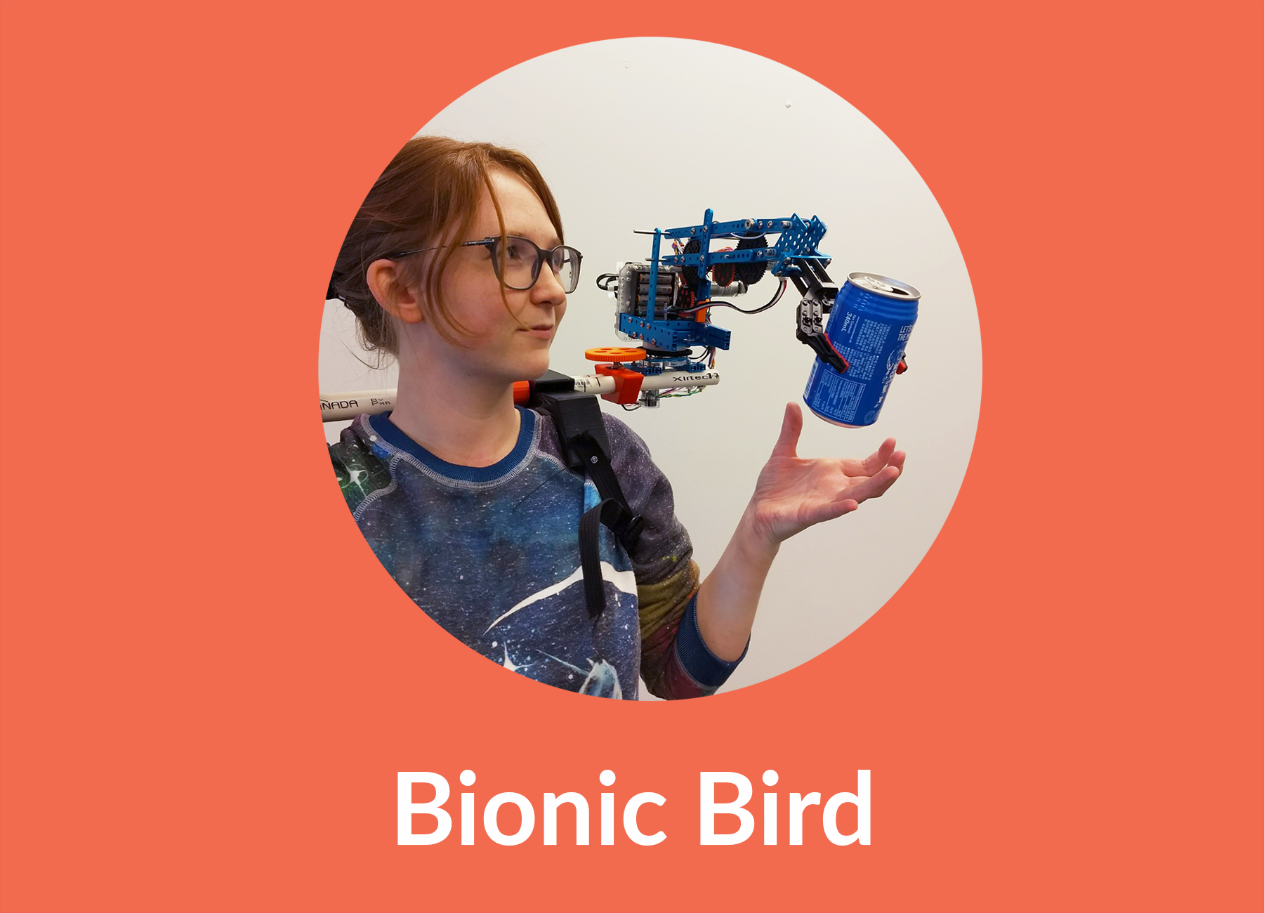 Robot Bird on Shoulder